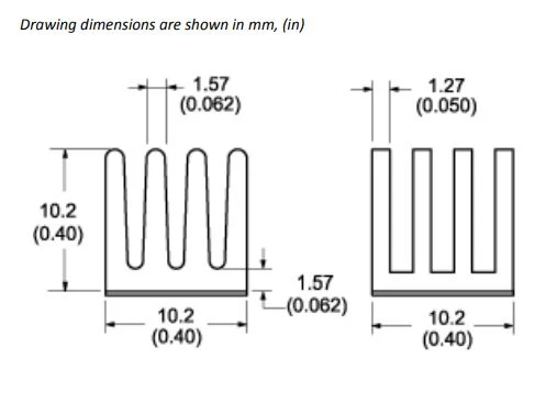 aluminum heat sink extrusion specification