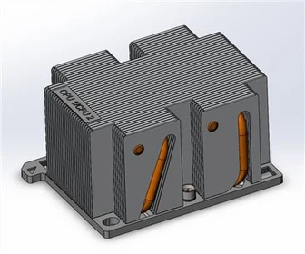 Intel Purley 2U procesoriaus radiatorius