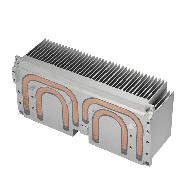 Aluminum Heat Sink Extrusion With Heat Pipe