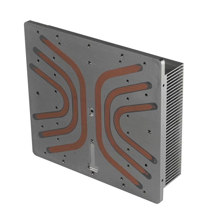 Aluminum Heat Sink Extrusion With Heat Pipe