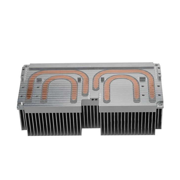 Aluminum Heat Sink Extrusion With Heat Pipe