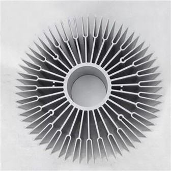 Apvalus ekstruzinio aliuminio radiatorius