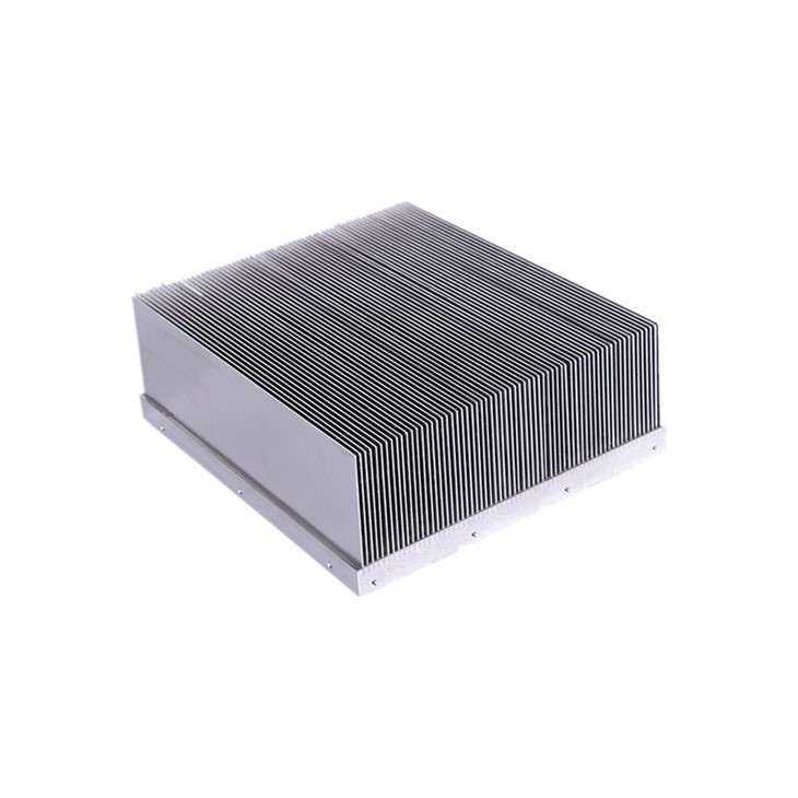 Large Aluminum Skived Fin Solar Inverter Heat Sink